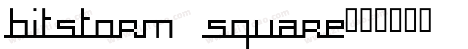 bitstorm square字体转换